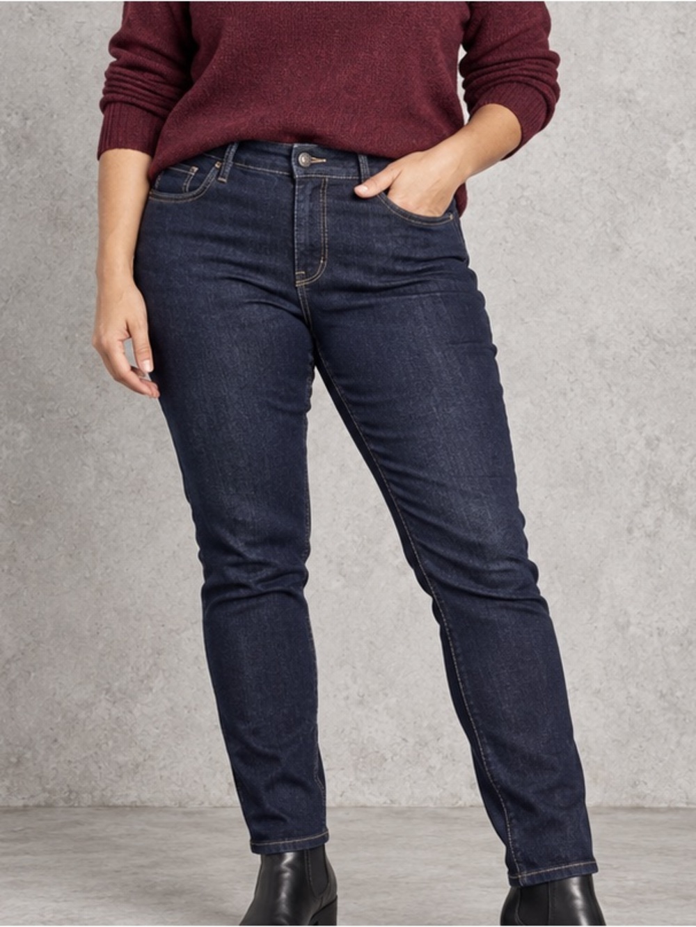 Parasuco Dark Indigo Stretch Skinny Jeans Women’s Size 14